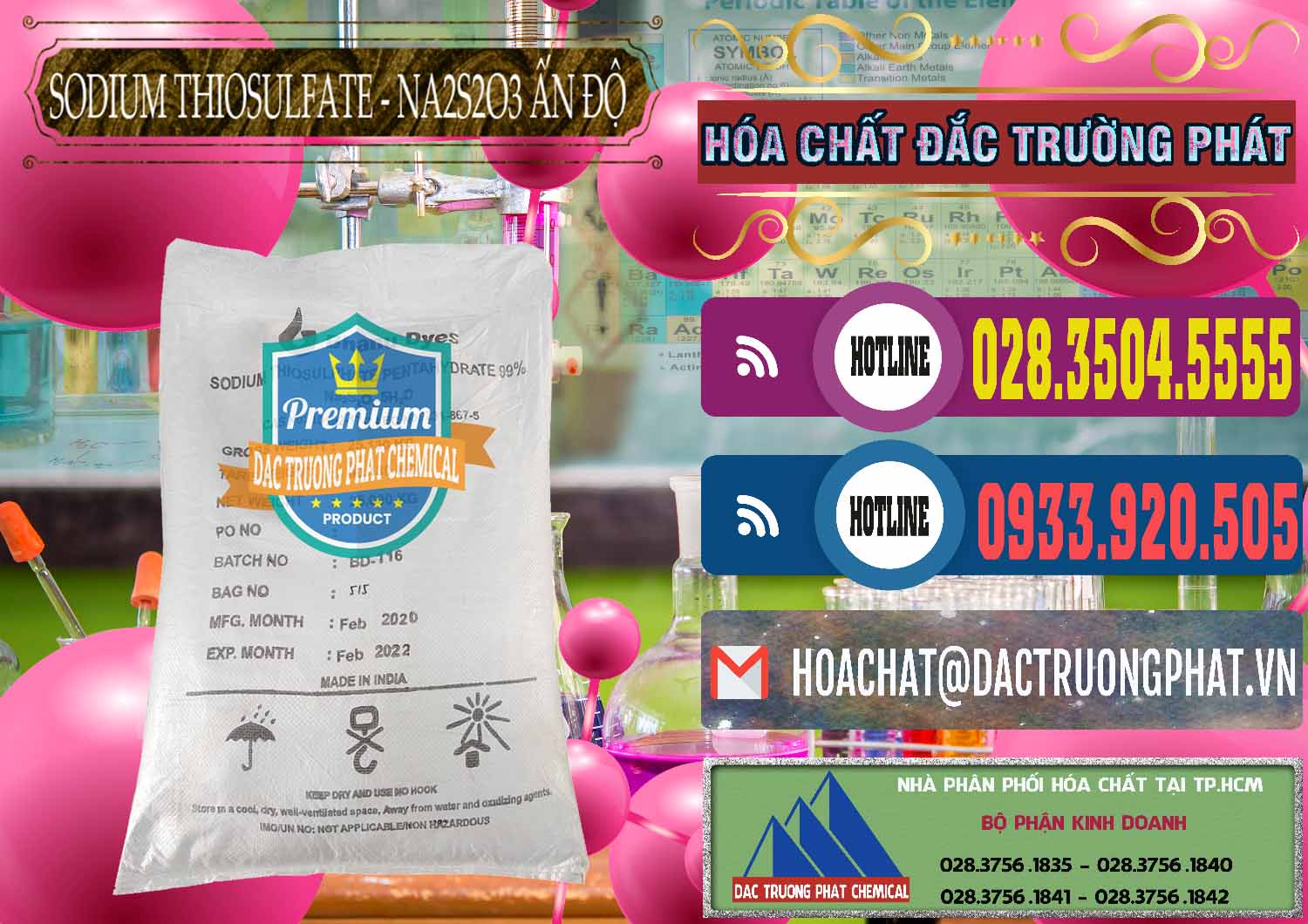 Công ty chuyên kinh doanh và bán Sodium Thiosulfate - NA2S2O3 Ấn Độ India Bhanu Dyes - 0202 - Phân phối & cung ứng hóa chất tại TP.HCM - muabanhoachat.com.vn