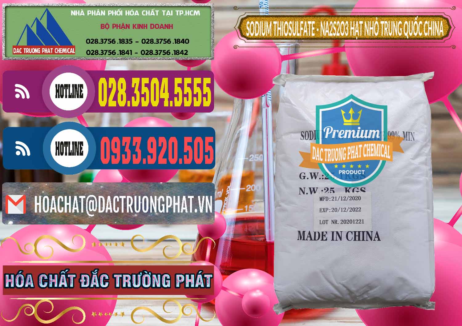 Nhà nhập khẩu - bán Sodium Thiosulfate - NA2S2O3 Hạt Nhỏ Trung Quốc China - 0204 - Đơn vị chuyên kinh doanh và phân phối hóa chất tại TP.HCM - muabanhoachat.com.vn