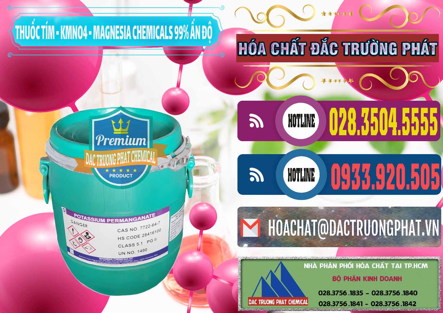 Chuyên kinh doanh và bán Thuốc Tím - KMNO4 Magnesia Chemicals 99% Ấn Độ India - 0251 - Nhà cung cấp _ phân phối hóa chất tại TP.HCM - muabanhoachat.com.vn