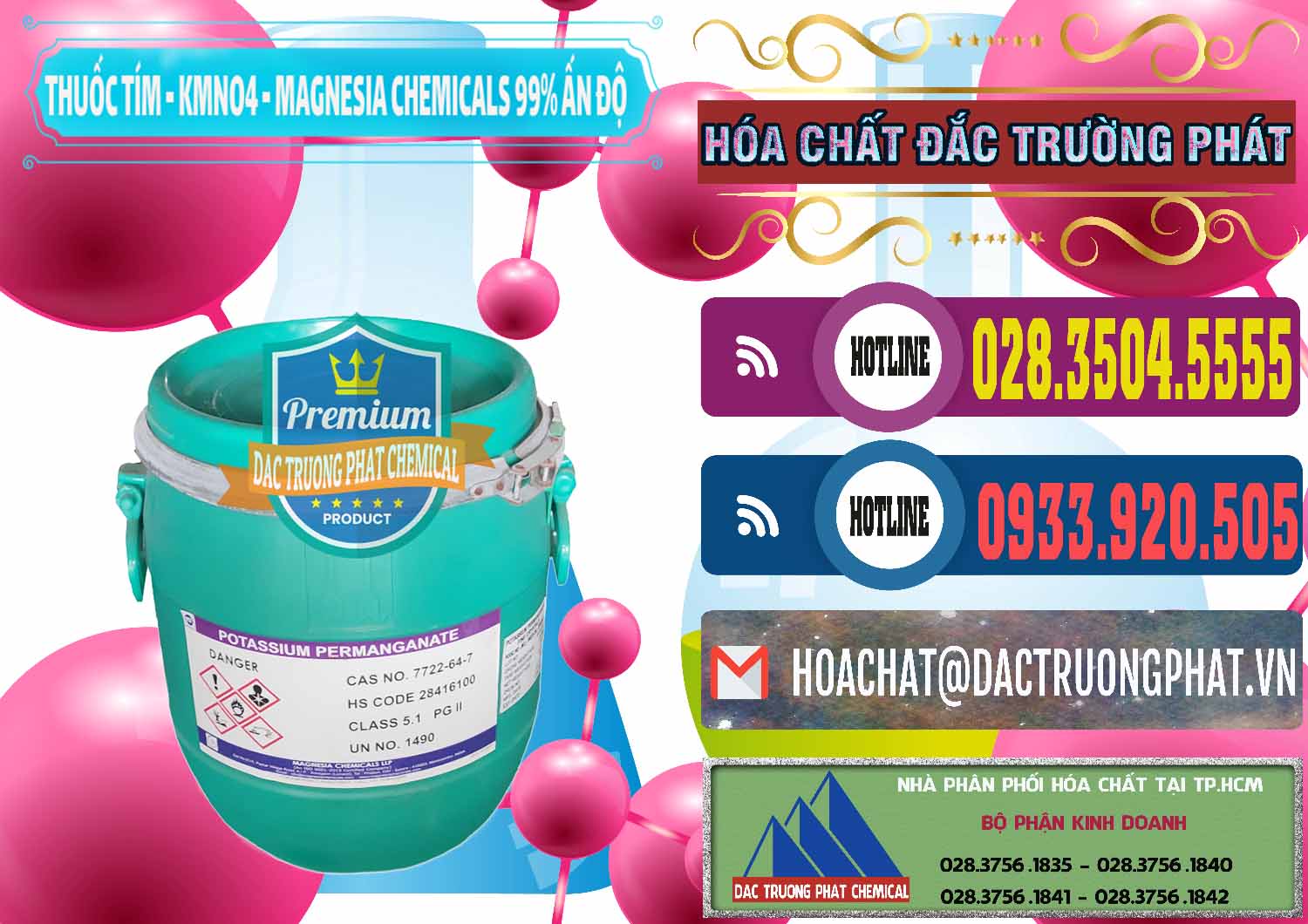 Đơn vị kinh doanh - bán Thuốc Tím - KMNO4 Magnesia Chemicals 99% Ấn Độ India - 0251 - Chuyên bán & cung cấp hóa chất tại TP.HCM - muabanhoachat.com.vn
