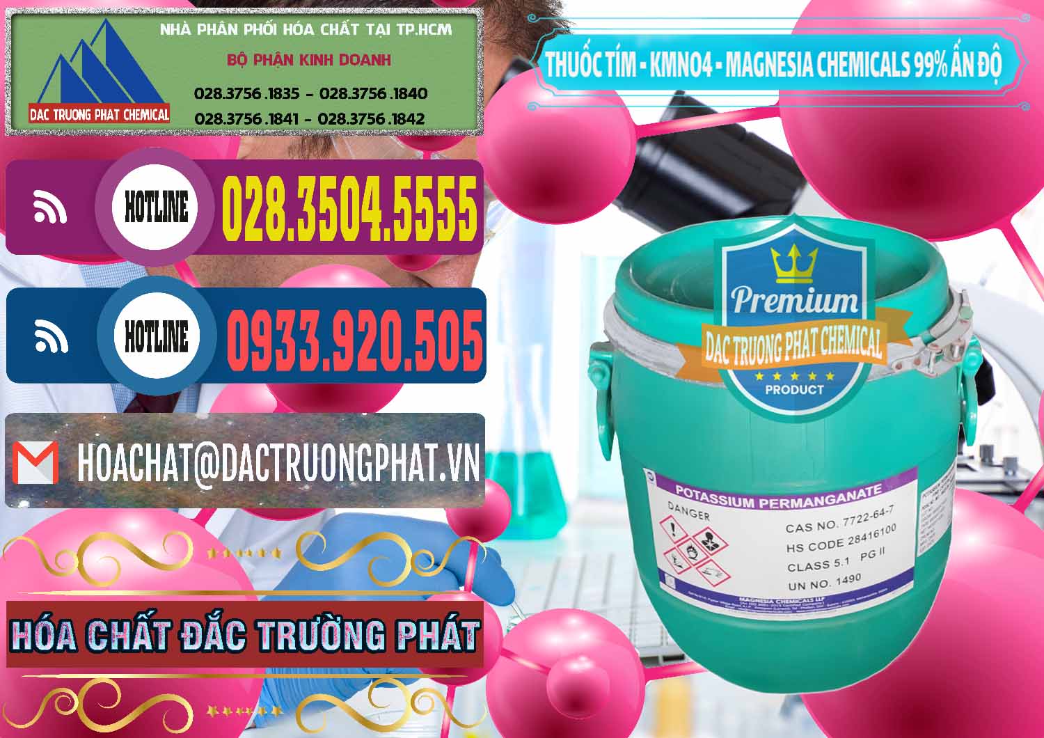 Nhà cung cấp ( bán ) Thuốc Tím - KMNO4 Magnesia Chemicals 99% Ấn Độ India - 0251 - Công ty chuyên phân phối _ nhập khẩu hóa chất tại TP.HCM - muabanhoachat.com.vn