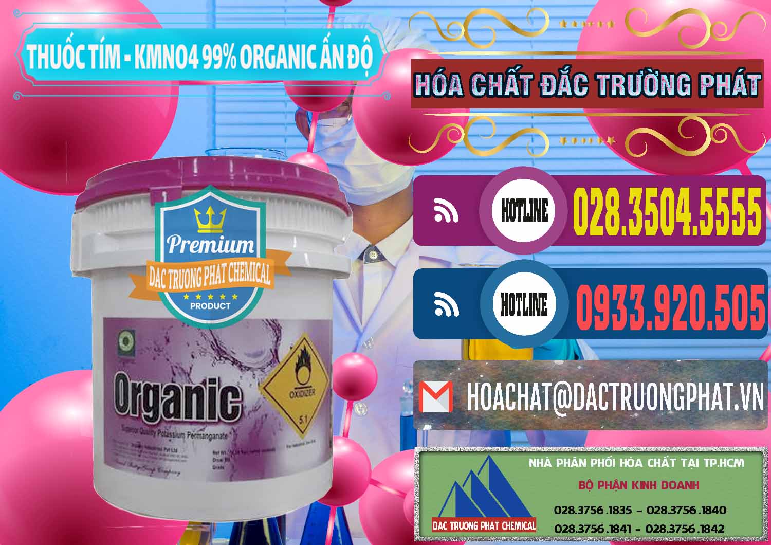 Chuyên bán _ cung cấp Thuốc Tím - KMNO4 99% Organic Ấn Độ India - 0216 - Chuyên phân phối ( kinh doanh ) hóa chất tại TP.HCM - muabanhoachat.com.vn