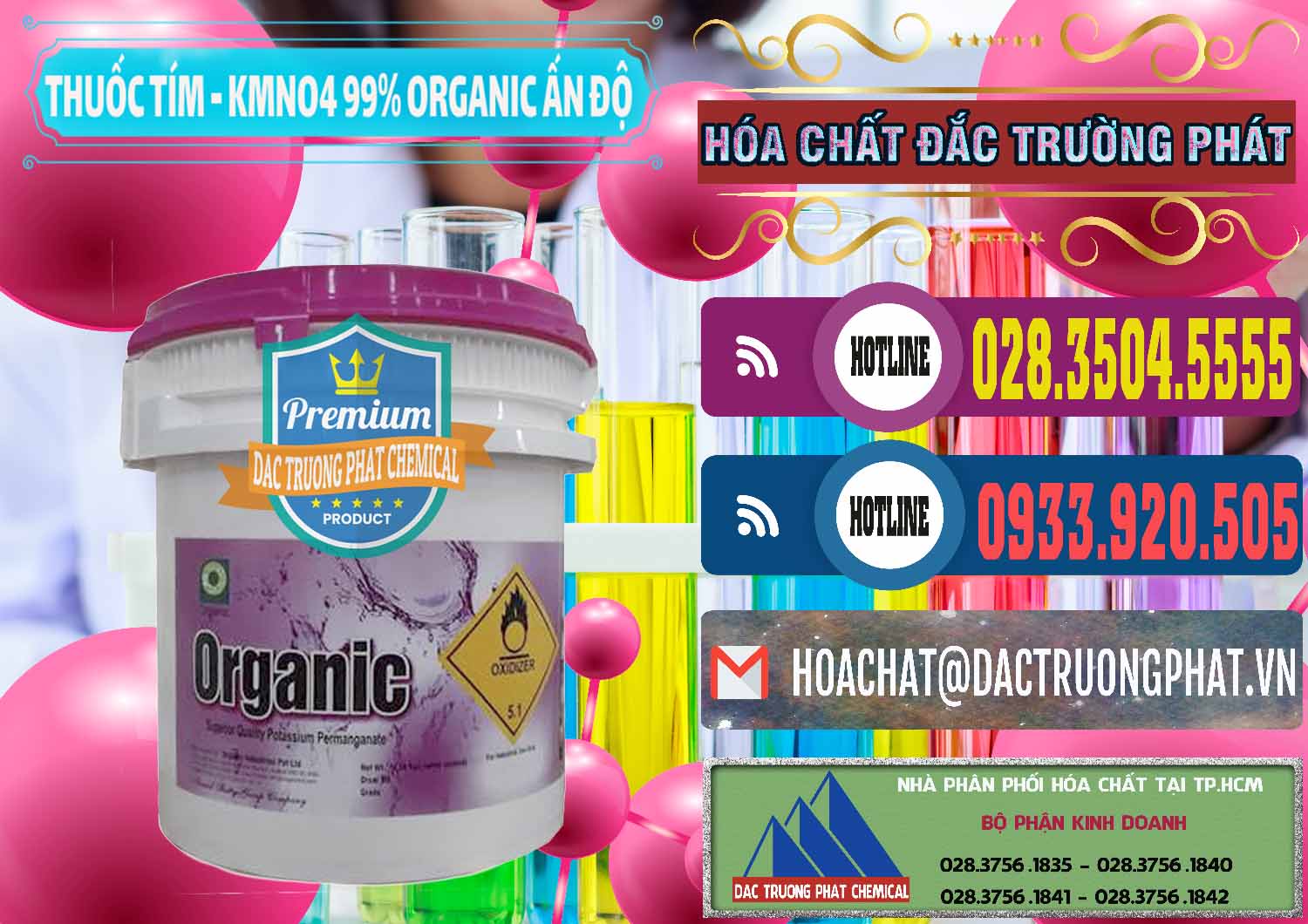 Công ty chuyên kinh doanh & bán Thuốc Tím - KMNO4 99% Organic Ấn Độ India - 0216 - Nơi phân phối và bán hóa chất tại TP.HCM - muabanhoachat.com.vn
