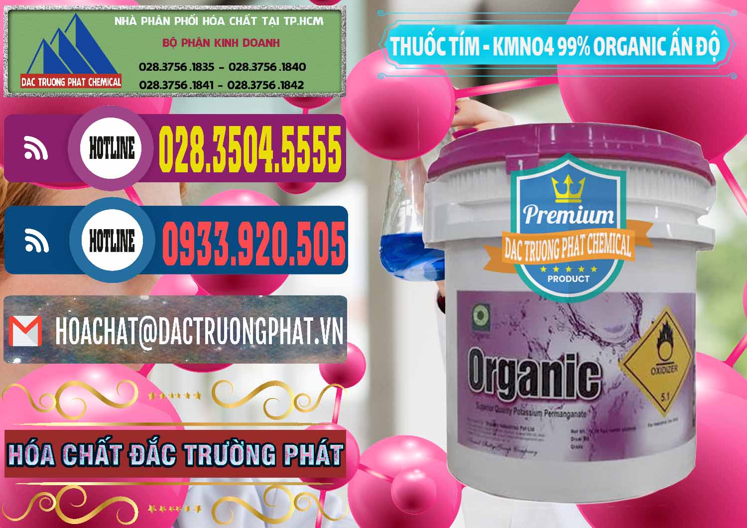 Đơn vị chuyên phân phối ( bán ) Thuốc Tím - KMNO4 99% Organic Ấn Độ India - 0216 - Nơi chuyên cung ứng và phân phối hóa chất tại TP.HCM - muabanhoachat.com.vn