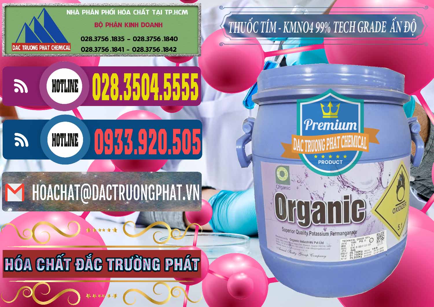 Đơn vị chuyên cung cấp ( bán ) Thuốc Tím - KMNO4 99% Organic Group Ấn Độ India - 0250 - Cung cấp _ phân phối hóa chất tại TP.HCM - muabanhoachat.com.vn