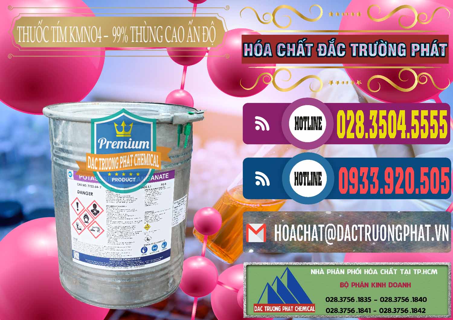 Chuyên nhập khẩu - bán Thuốc Tím - KMNO4 Thùng Cao 99% Magnesia Chemicals Ấn Độ India - 0164 - Nhà cung cấp và kinh doanh hóa chất tại TP.HCM - muabanhoachat.com.vn
