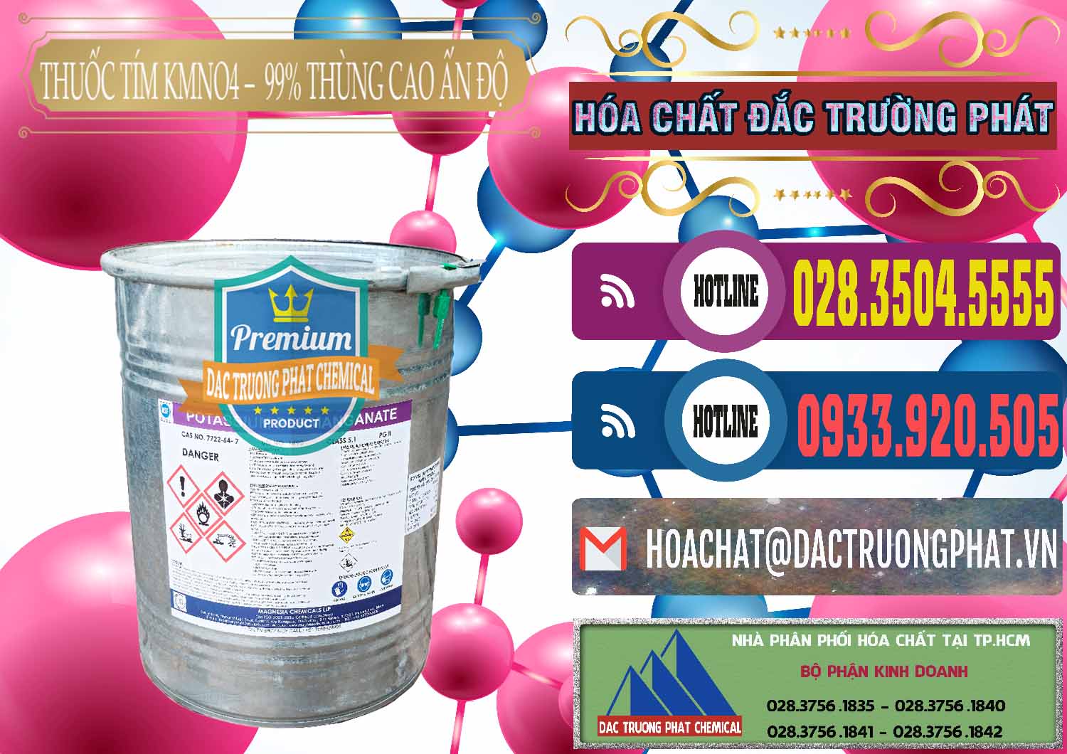 Nơi phân phối _ bán Thuốc Tím - KMNO4 Thùng Cao 99% Magnesia Chemicals Ấn Độ India - 0164 - Công ty nhập khẩu & phân phối hóa chất tại TP.HCM - muabanhoachat.com.vn