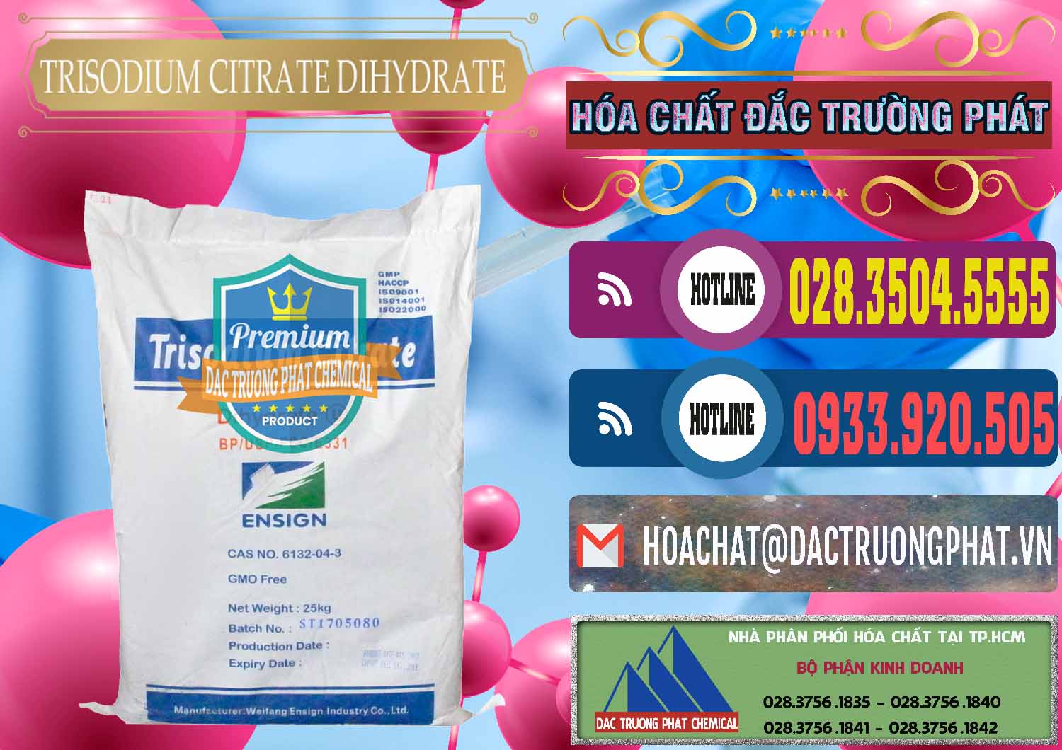Cty bán & cung cấp Trisodium Citrate Dihydrate - Na3C6H5O7 Weifang Trung Quốc China - 0324 - Đơn vị chuyên cung cấp - bán hóa chất tại TP.HCM - muabanhoachat.com.vn