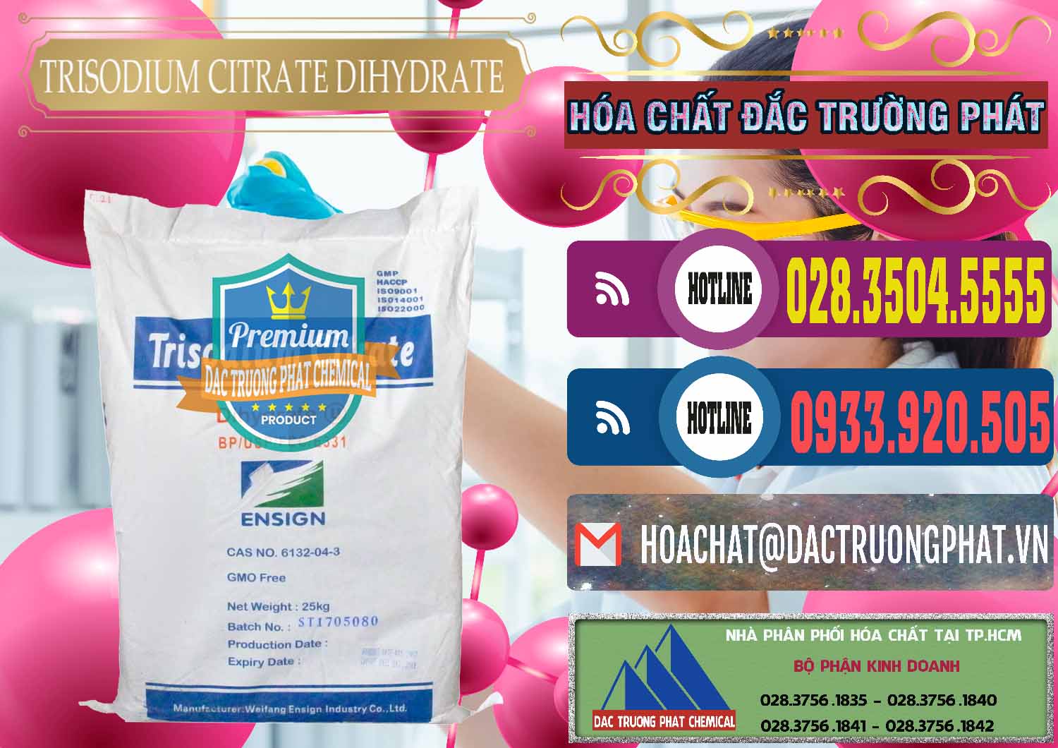 Công ty bán ( cung ứng ) Trisodium Citrate Dihydrate - Na3C6H5O7 Weifang Trung Quốc China - 0324 - Cty phân phối & nhập khẩu hóa chất tại TP.HCM - muabanhoachat.com.vn