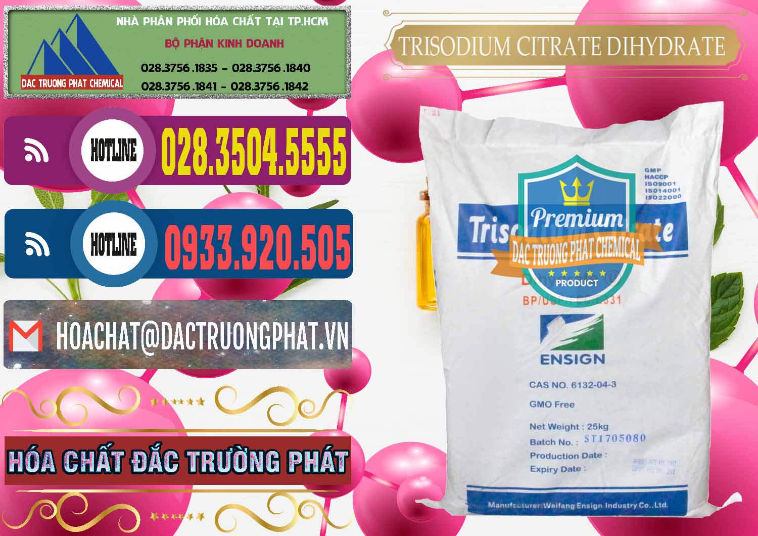 Chuyên bán ( cung cấp ) Trisodium Citrate Dihydrate - Na3C6H5O7 Weifang Trung Quốc China - 0324 - Nhà phân phối & cung cấp hóa chất tại TP.HCM - muabanhoachat.com.vn