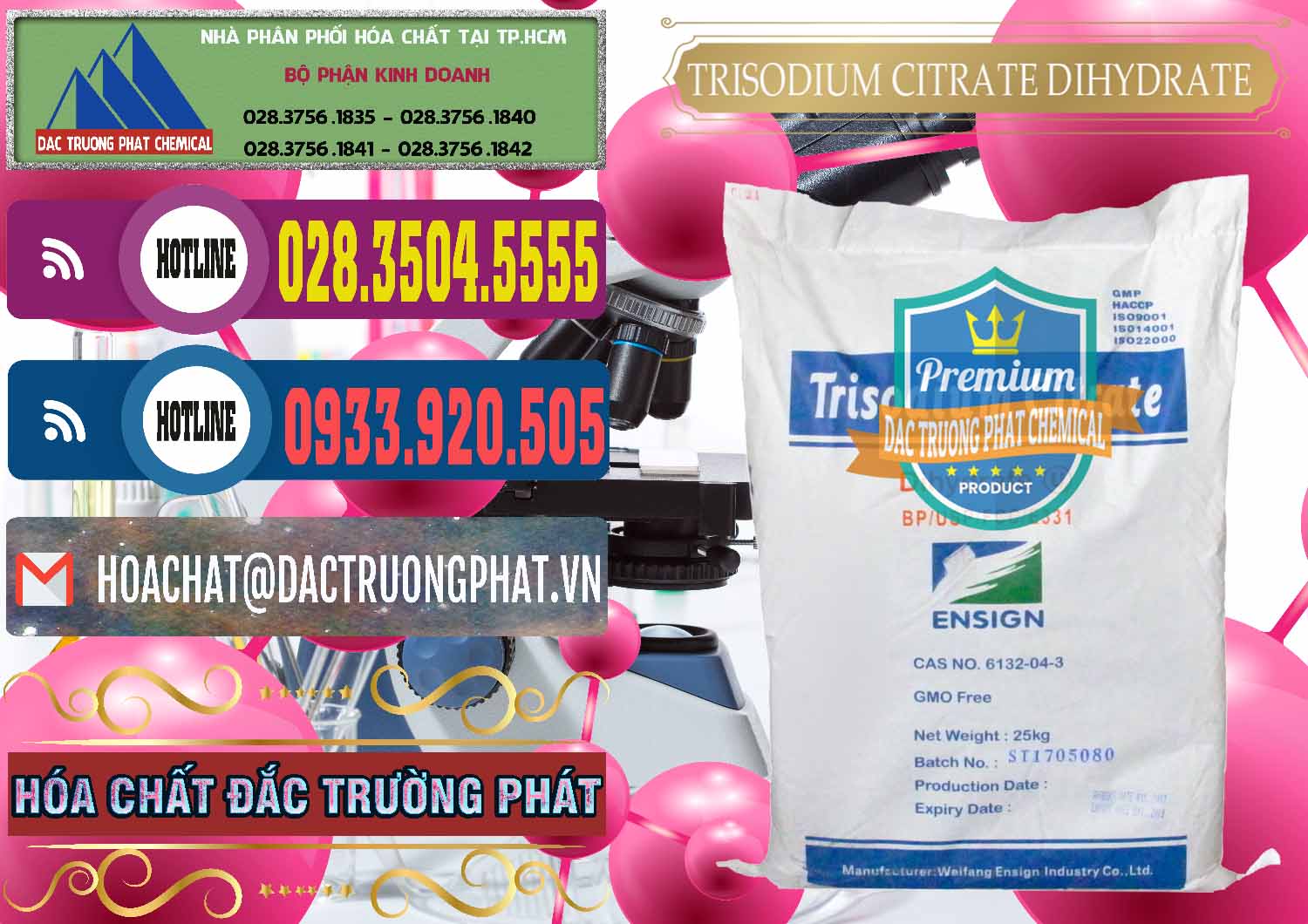 Cty phân phối - bán Trisodium Citrate Dihydrate - Na3C6H5O7 Weifang Trung Quốc China - 0324 - Chuyên kinh doanh - cung cấp hóa chất tại TP.HCM - muabanhoachat.com.vn