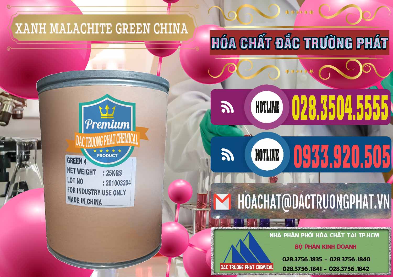 Công ty nhập khẩu - bán Xanh Malachite Green Trung Quốc China - 0325 - Công ty cung cấp ( bán ) hóa chất tại TP.HCM - muabanhoachat.com.vn