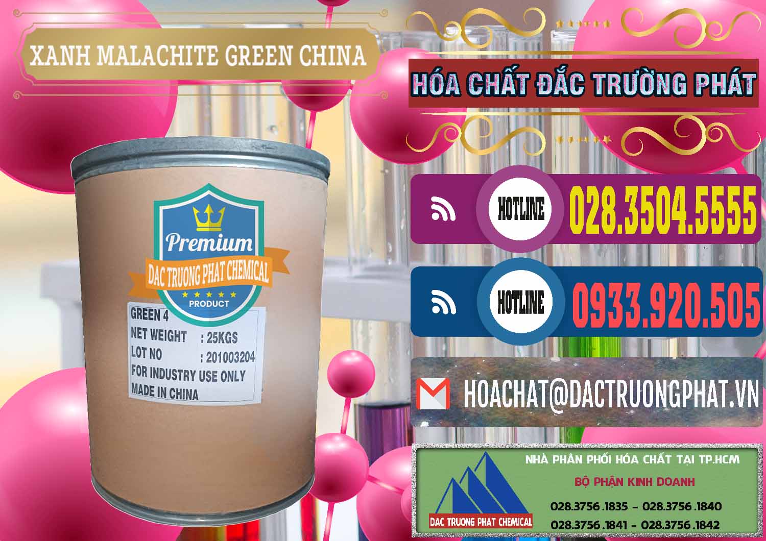 Công ty nhập khẩu và bán Xanh Malachite Green Trung Quốc China - 0325 - Nơi bán và cung cấp hóa chất tại TP.HCM - muabanhoachat.com.vn