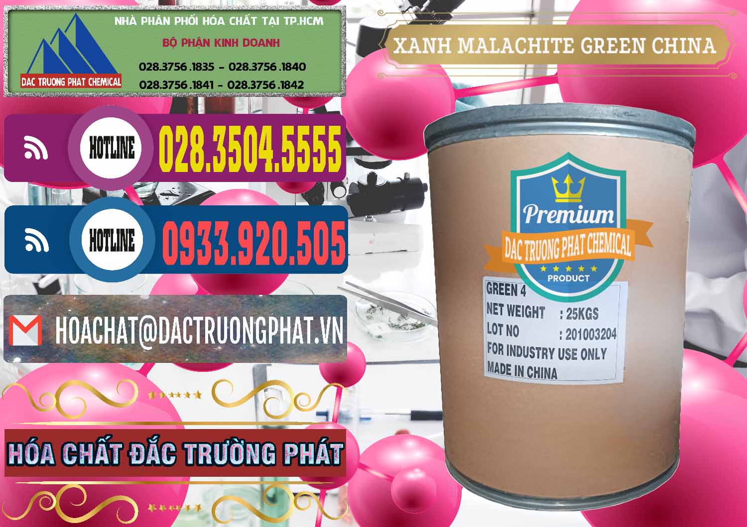 Cung cấp _ bán Xanh Malachite Green Trung Quốc China - 0325 - Chuyên bán ( cung cấp ) hóa chất tại TP.HCM - muabanhoachat.com.vn