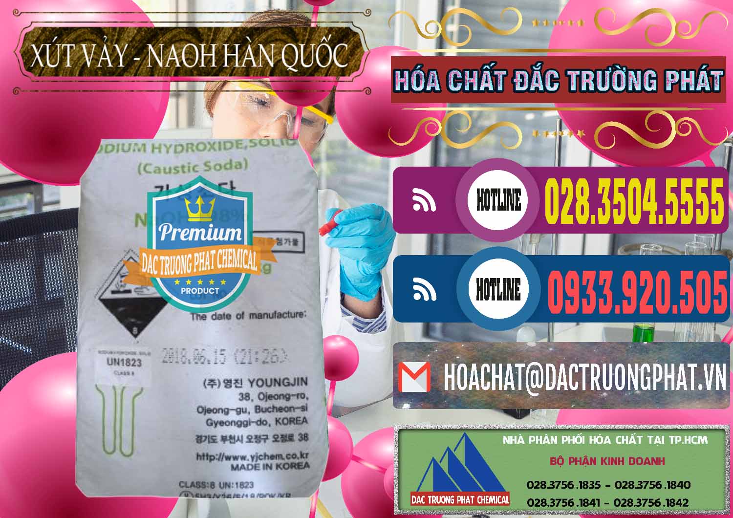 Nơi bán - cung ứng Xút Vảy - NaOH Vảy Hàn Quốc Korea - 0342 - Cung ứng ( phân phối ) hóa chất tại TP.HCM - muabanhoachat.com.vn