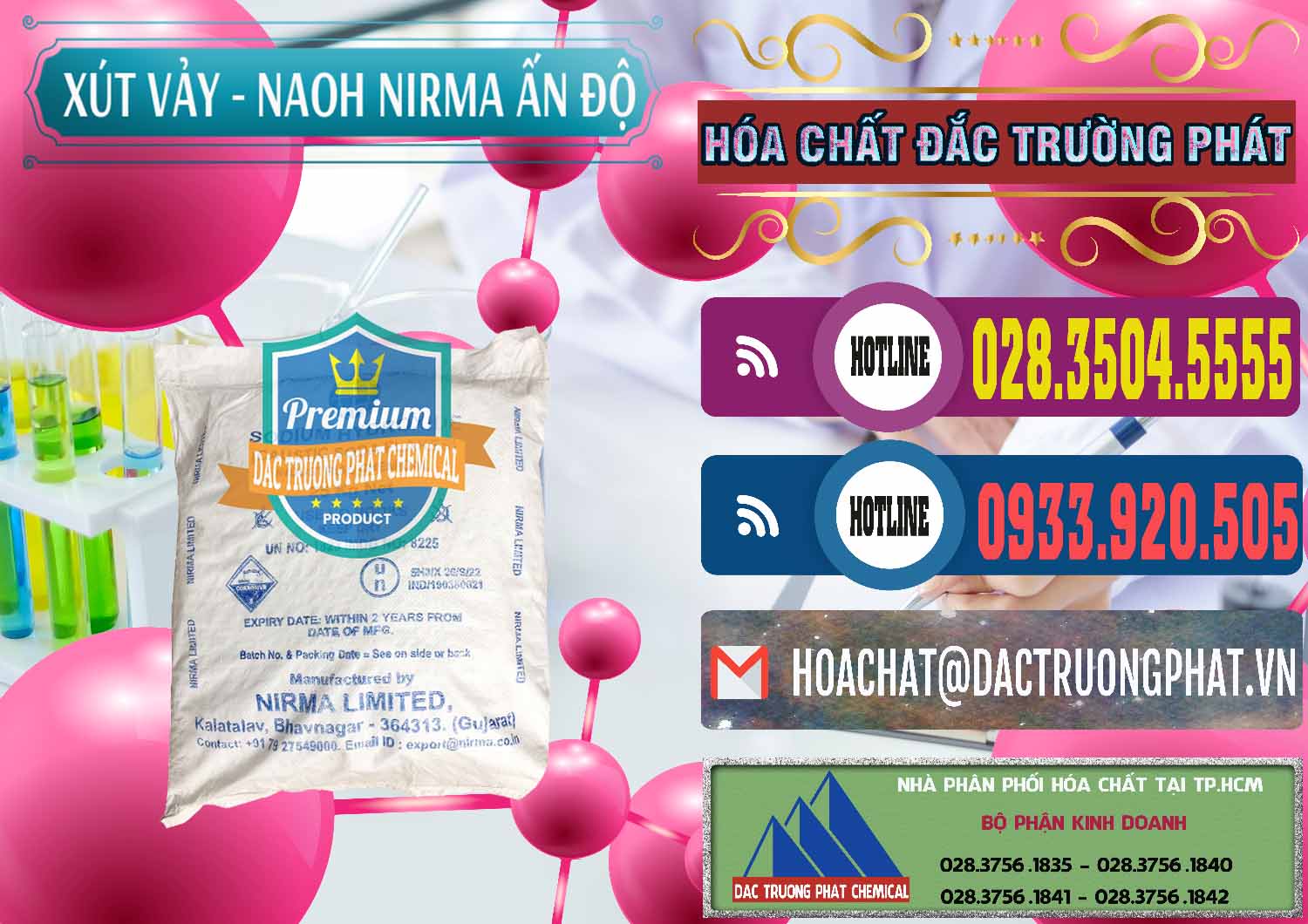 Nơi bán Xút Vảy - NaOH Vảy Nirma Ấn Độ India - 0371 - Công ty nhập khẩu - cung cấp hóa chất tại TP.HCM - muabanhoachat.com.vn