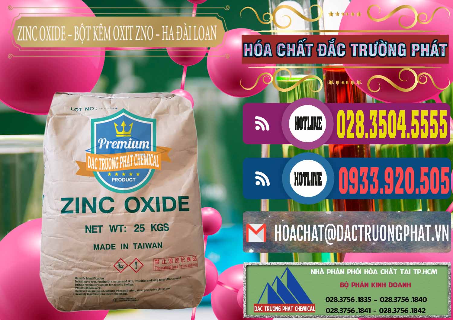 Công ty chuyên bán - cung ứng Zinc Oxide - Bột Kẽm Oxit ZNO HA Đài Loan Taiwan - 0180 - Nhà cung cấp - nhập khẩu hóa chất tại TP.HCM - muabanhoachat.com.vn