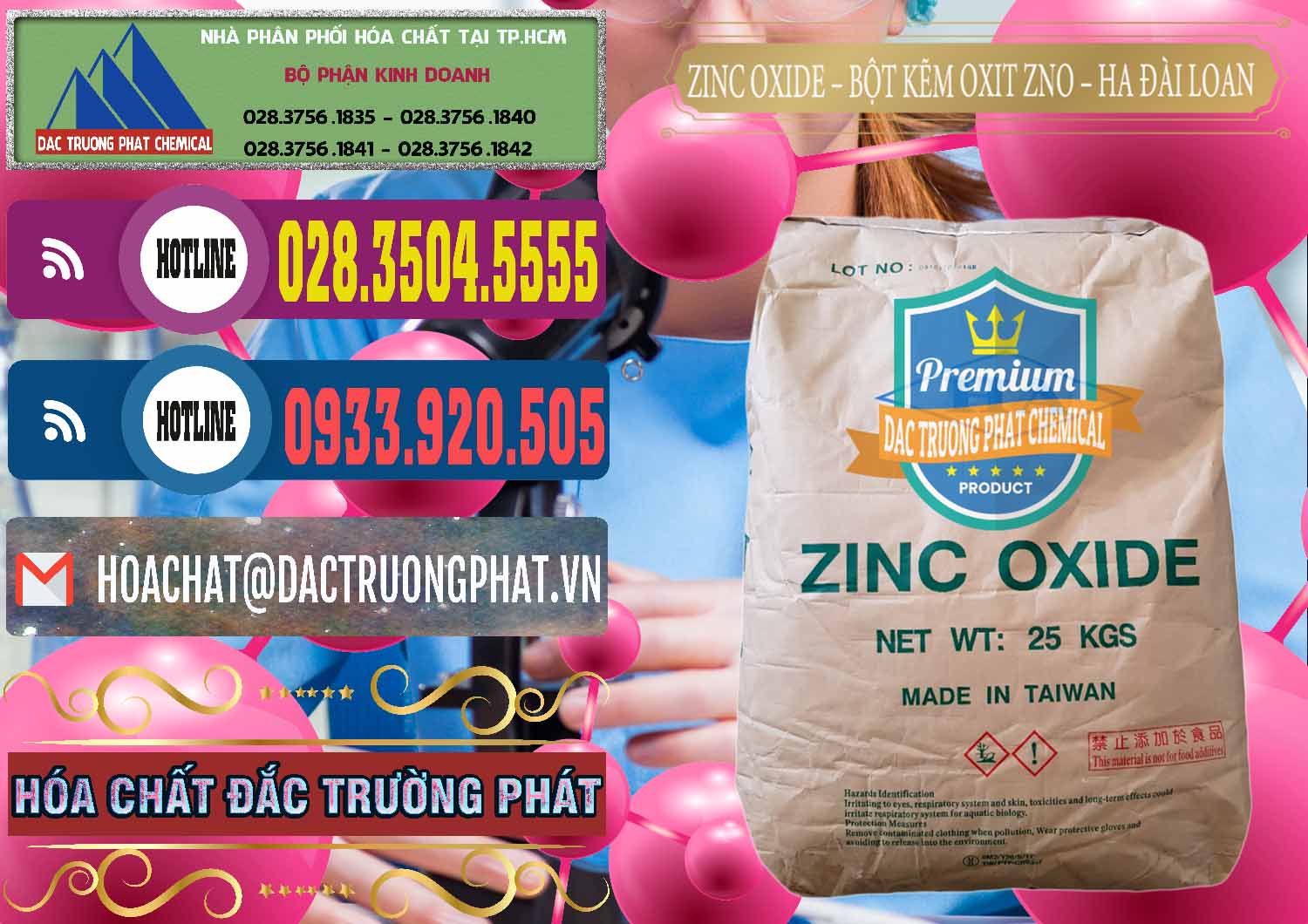 Đơn vị phân phối và bán Zinc Oxide - Bột Kẽm Oxit ZNO HA Đài Loan Taiwan - 0180 - Đơn vị phân phối ( cung cấp ) hóa chất tại TP.HCM - muabanhoachat.com.vn