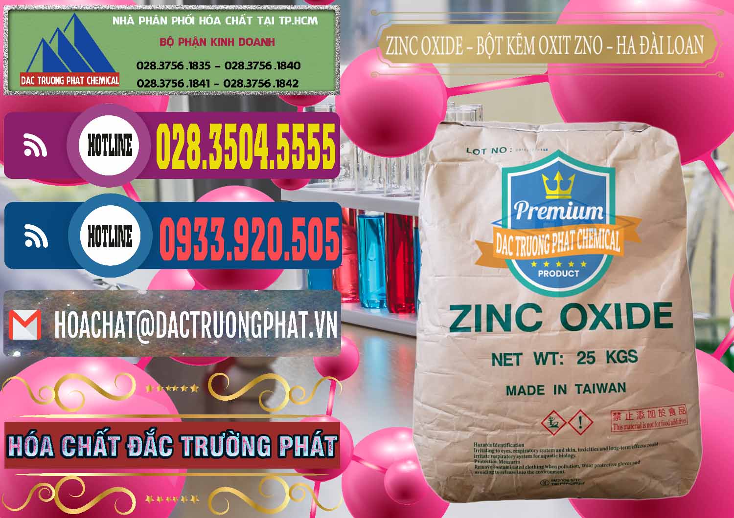 Đơn vị chuyên bán & cung cấp Zinc Oxide - Bột Kẽm Oxit ZNO HA Đài Loan Taiwan - 0180 - Cty cung cấp & phân phối hóa chất tại TP.HCM - muabanhoachat.com.vn