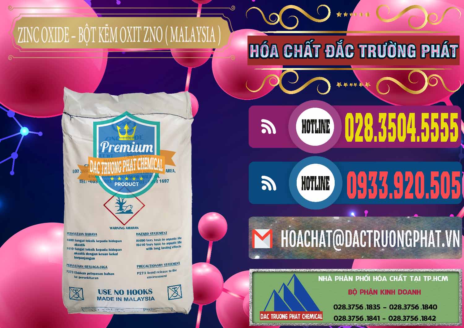 Cty chuyên cung ứng ( bán ) Zinc Oxide - Bột Kẽm Oxit ZNO Malaysia - 0179 - Nơi cung cấp & nhập khẩu hóa chất tại TP.HCM - muabanhoachat.com.vn