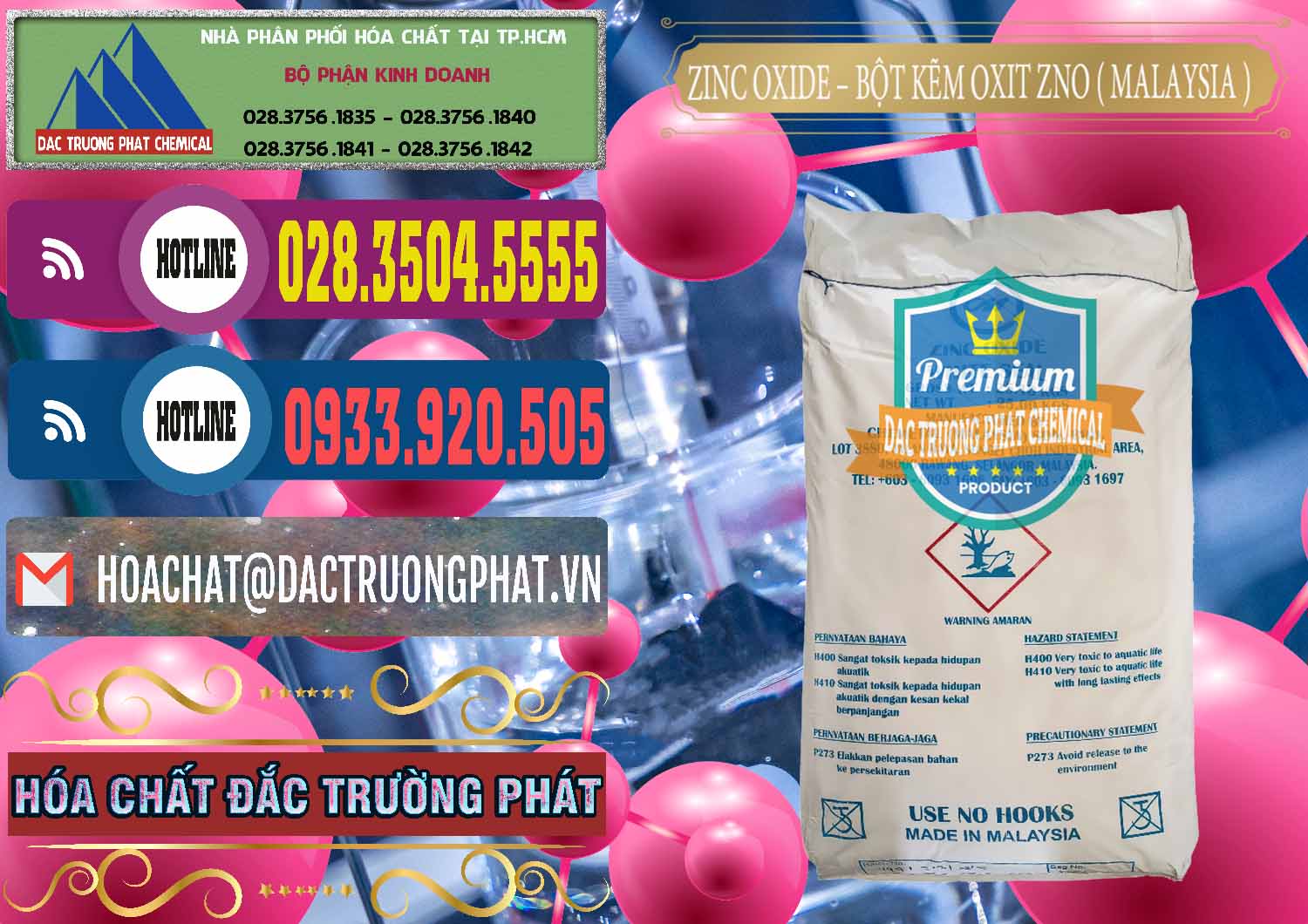 Nhà nhập khẩu & bán Zinc Oxide - Bột Kẽm Oxit ZNO Malaysia - 0179 - Nơi chuyên bán & cung cấp hóa chất tại TP.HCM - muabanhoachat.com.vn