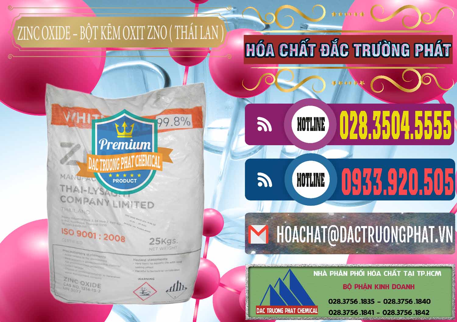 Cty chuyên kinh doanh và bán Zinc Oxide - Bột Kẽm Oxit ZNO Thái Lan Thailand - 0181 - Nơi nhập khẩu ( cung cấp ) hóa chất tại TP.HCM - muabanhoachat.com.vn