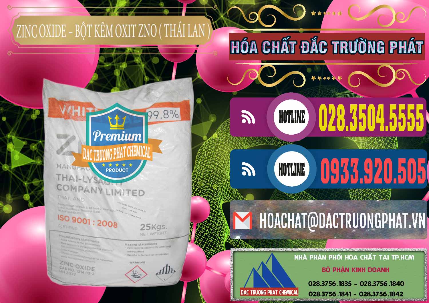 Nơi cung ứng và bán Zinc Oxide - Bột Kẽm Oxit ZNO Thái Lan Thailand - 0181 - Nơi chuyên cung cấp - nhập khẩu hóa chất tại TP.HCM - muabanhoachat.com.vn