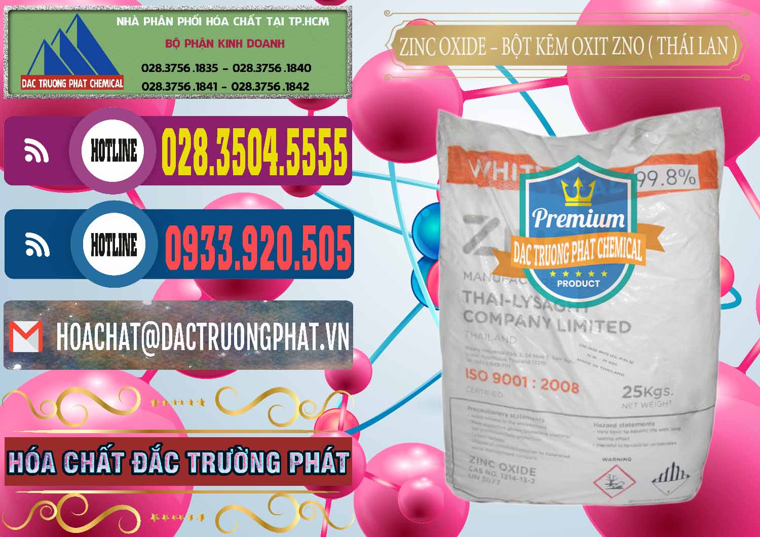 Đơn vị phân phối - bán Zinc Oxide - Bột Kẽm Oxit ZNO Thái Lan Thailand - 0181 - Công ty nhập khẩu & cung cấp hóa chất tại TP.HCM - muabanhoachat.com.vn